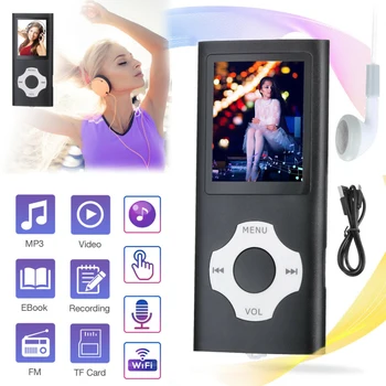

Portable Walkman With Radio FM Record Mp3 Player 32GB Portable MP3 Music Player MP4 Media FM Radio Recorder HIFI Sport Speakers