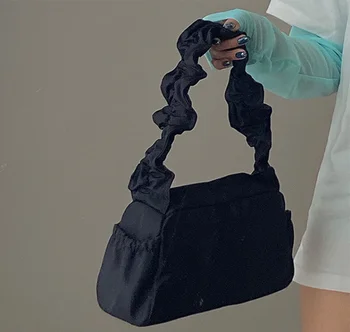

Women bag nylon small bag baguette girl bag fashion casual shoulder messenger bag soft fjjuu22