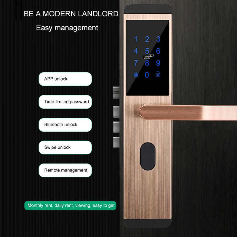 KPIOCCOK умный дверной замок приложение wifi сенсорный экран цифровой пароль биометрический ключ для электронного замка для домашнего офиса MF518