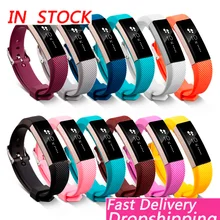 Fitbit-reloj inteligente con correa de silicona y podómetro, pulsera de repuesto para reloj inteligente de Alta calidad