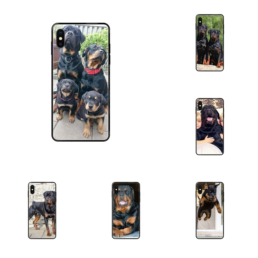 Для Xiaomi Mi Max Mix 2 3 2S 5X 6X CC9 CC9E Pro Note 10 Lite Ultra New Rottweiler Dog Colou Black Soft TPU Art Online Cover | Мобильные