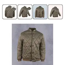 

Fabulous Winter Coat Padded Stand Collar Regular Fit Winter Coat Jacket Men Jacket