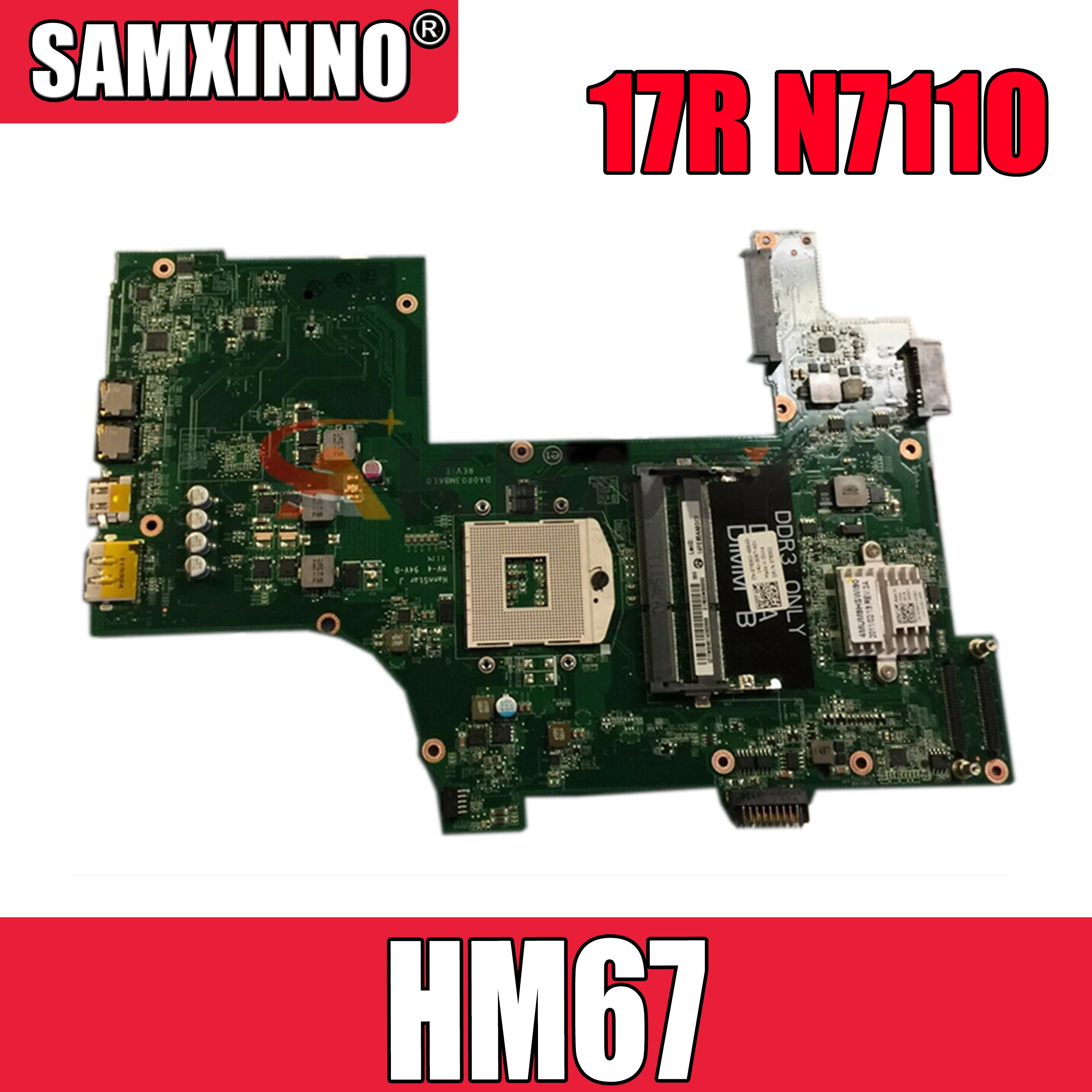 Оригинальная материнская плата для ноутбука DELL Insprion 17R N7110 HM67 CN-07830J 07830J 7830J DA0R03MB6E0