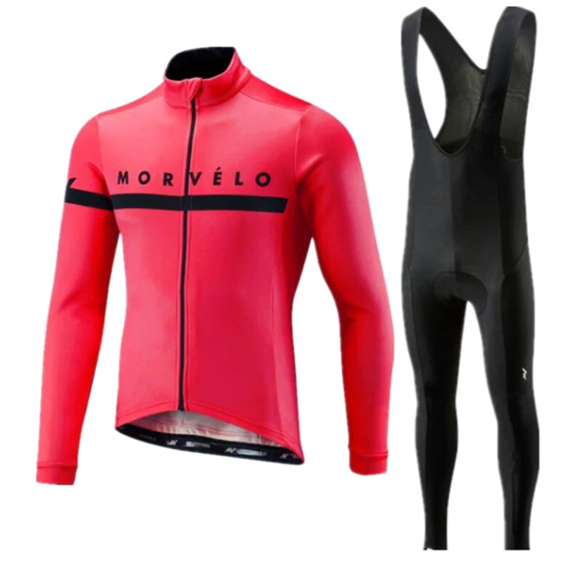 Morvelo, осень, длинный рукав, Pro, для велоспорта, джерси, одежда для гонок, велосипеда, спортивная одежда, одежда для велоспорта, Conjunto Masculino Ciclismo - Цвет: Sets 1