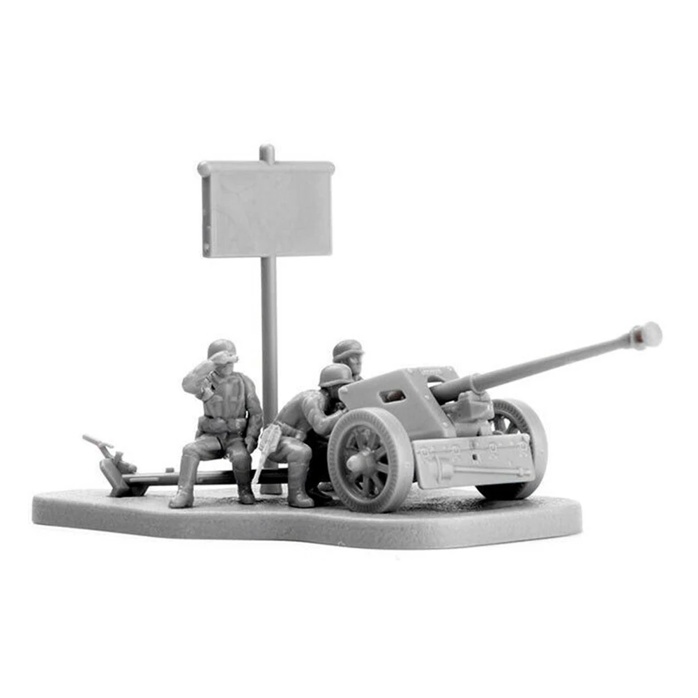 1/72 PAK40 M30 3D Анти Танк Сборная модель строительные Пазлы Коллекционная модель для детей детские развивающие игрушки