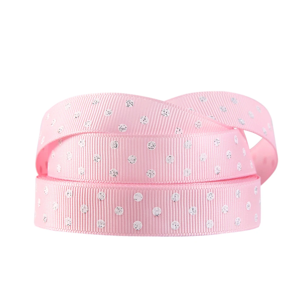 David Accessories 16 мм однотонные блестящие туфли polka dot grosgrain лента 50 ярдов, DIY упаковка hairbow аксессуары для одежды, 50Yc3333