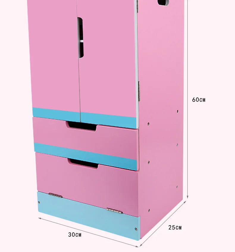 Деревянная модель двухдверного холодильника для девочек и мальчиков, детский игровой домик, игрушка для приготовления пищи, подарок для