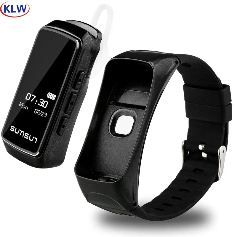 B7 bluetooth smart bracelets Sleep monitoring Sports step counting, alarm clock reminder  heart rate   smart talk band 