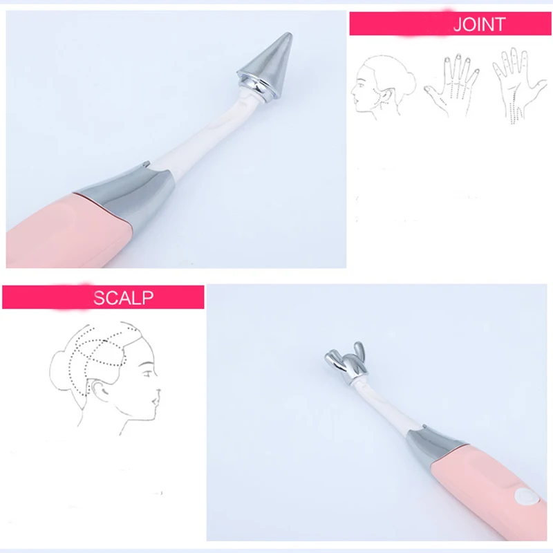  Electric Tinnitus Relief 6 in 1 Massager Ear Headache Pain Relief Massage Wand Anti Age Face Liftin