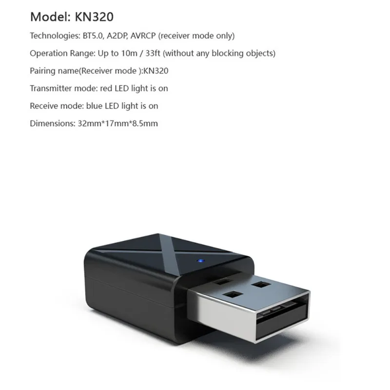 Bluetooth 5,0 аудио приемник передатчик мини стерео Bluetooth AUX RCA USB 3,5 мм разъем для ТВ PC автомобильный комплект беспроводной адаптер