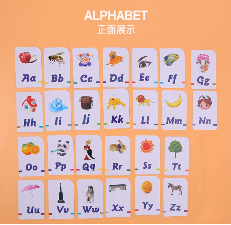 51pcs/box Baby Digital Alphabet Learning Cards Montessori Educationla Math Toys for Children Game Kindergarten Supplies Gifts