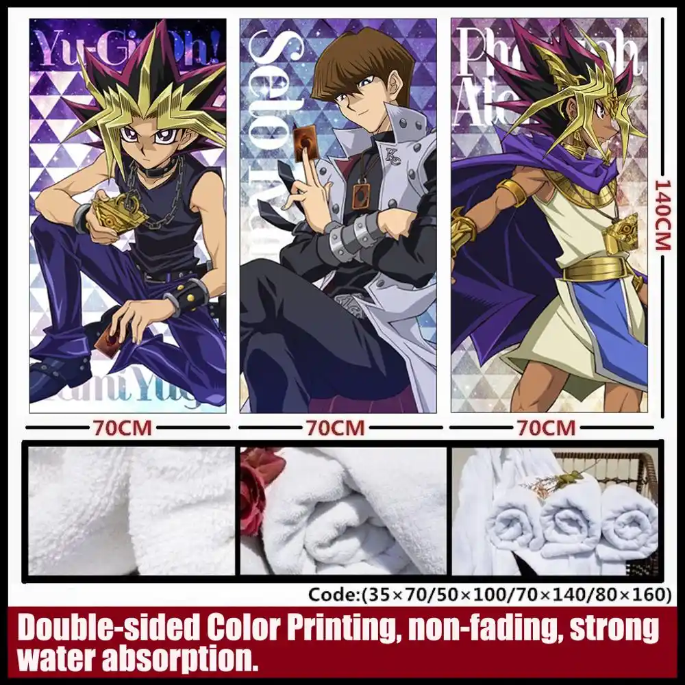 Anime Yu Gi Oh Muto Yugi Seto Kaiba Yusei Fudo Jaden Yuki Yuma Tsukumo Soft And Comfortable Towel Bath Towel Daily Necessities Bath Towels Aliexpress