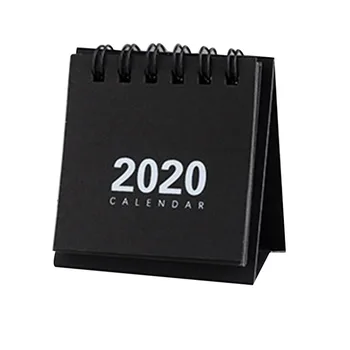 

2020 New Year Mini Desk Calendar Simple Desk Coil Notepad Kraft Paper Calendar Daily Schedule UY8