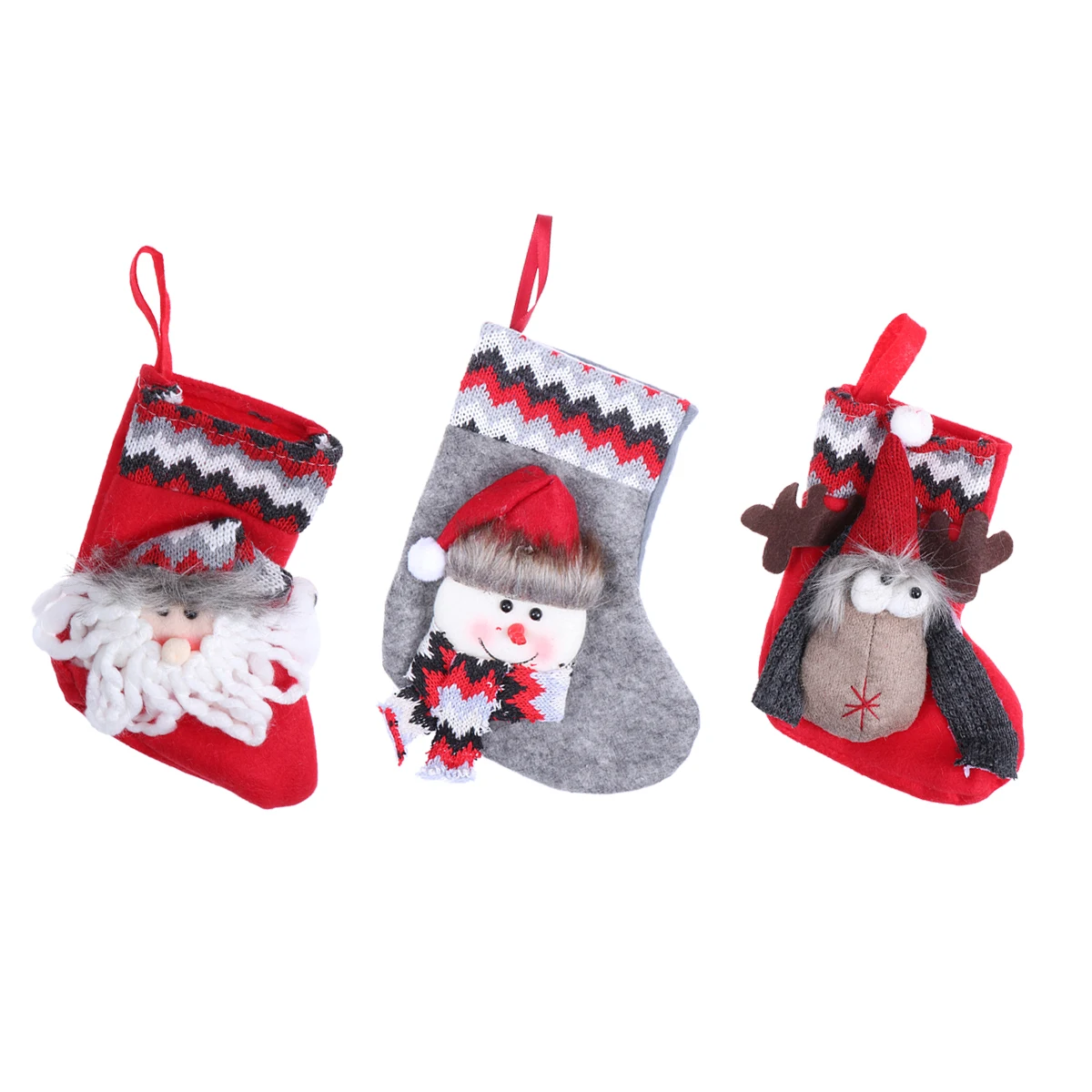 

1pc Christmas Decorations For Home Decor Ornaments Hanging Pendant Candy Gift Bag Classic Christmas Children Xmas Tree Stockings