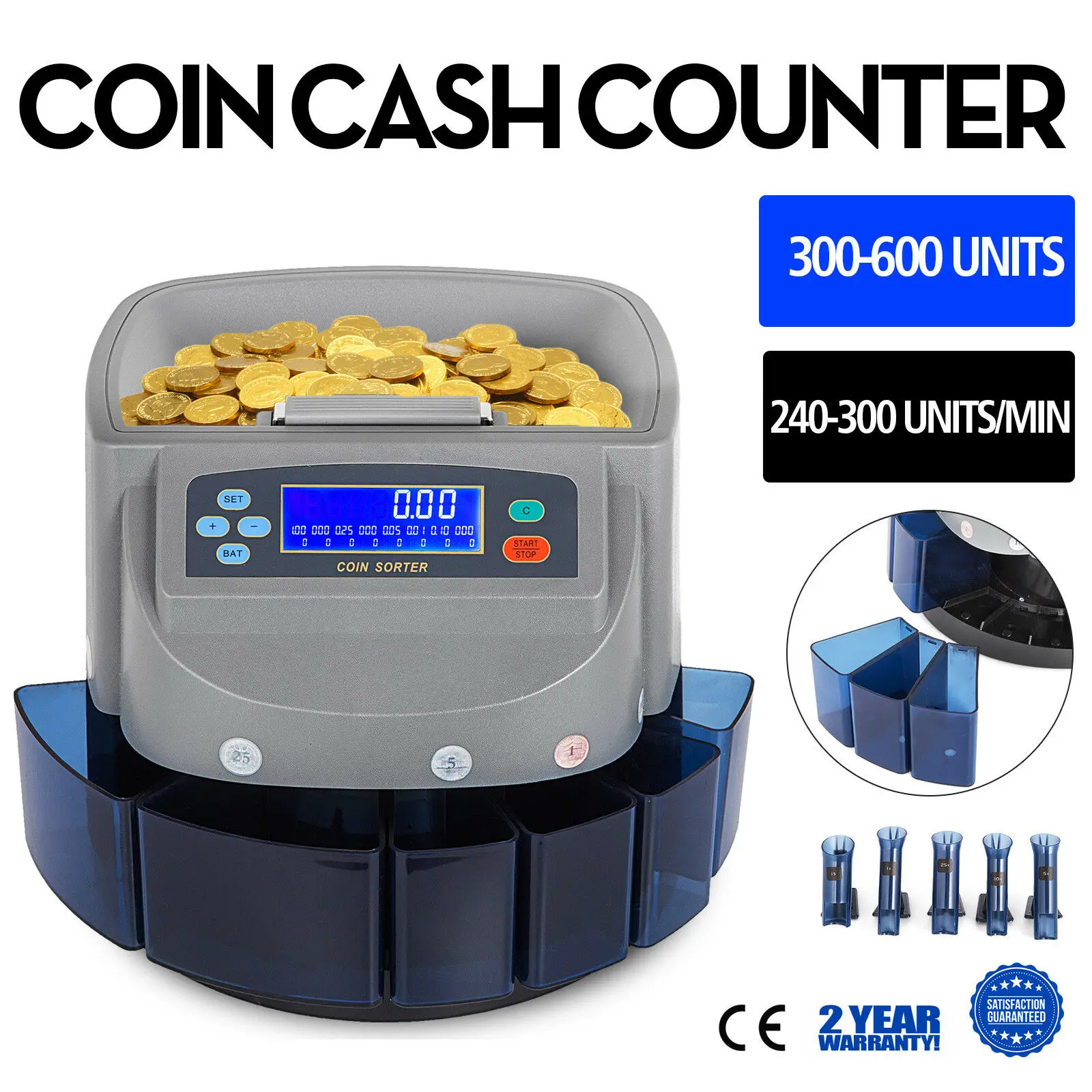 

Coin Counter Sorter Automatic Money Counting Machine Digital Electronic coin sorter counter mini coin counter and sorter