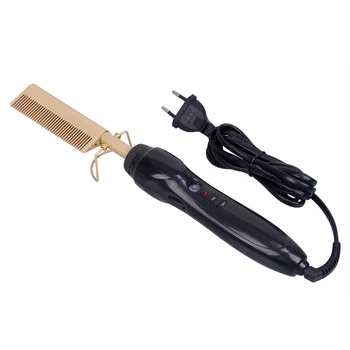 

2019 New Electric Comb Straightener High Heat Press Comb Hot Straightening Electric Comb Environmentally Friendly Titanium Alloy