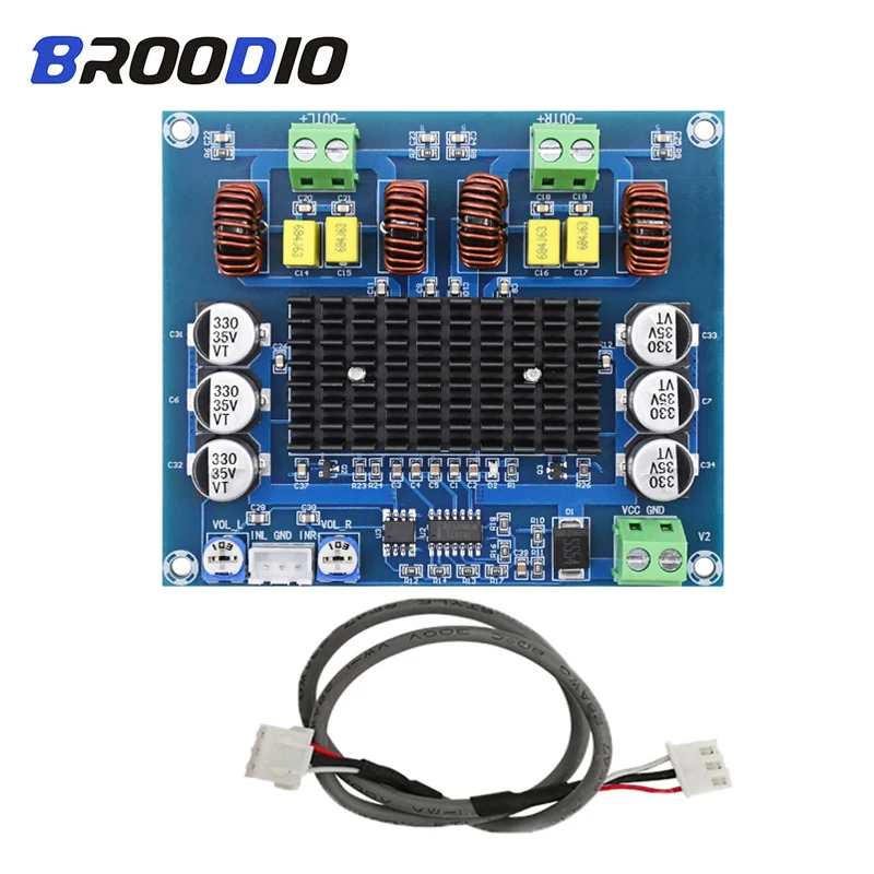 

TPA3116D2 Digital Preloaded Amplifier Waveform Amplifier Gain Adjustable Enhancement Version Audio Stereo 120W*2 Amplifier Board