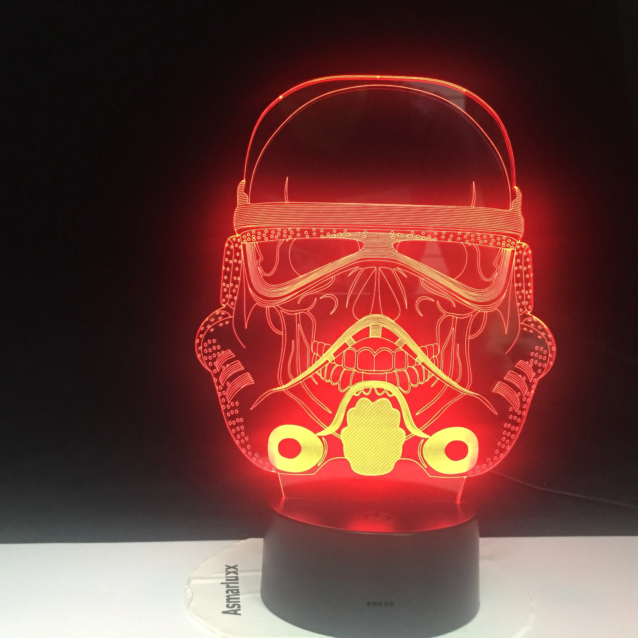 Darth Vader LED 3D 7 colores luz de noche de dormir lámpara de mesa táctil niños cumpleaños regalo de Navidad decoración de dormitorio Star Wars figura
