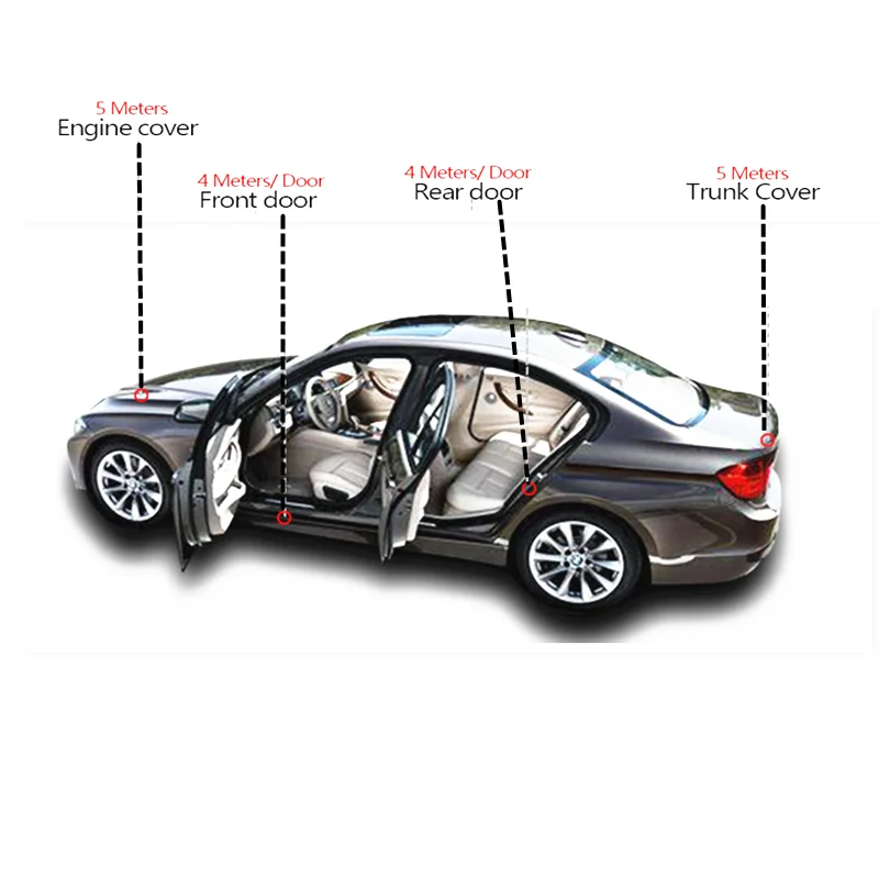 Герметизирующая наклейка на дверь автомобиля для ford focus 2 kia rio 3 chevrolet cruze lada vesta 4