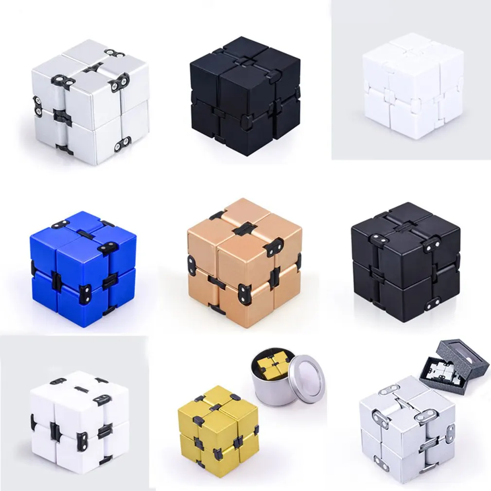 Кубик бесконечности с высокой текстурой, антистресс, Магический кубик из алюминиевого сплава, Профессиональная игра, скоростная головоломка для взрослых, декомпрессионные игрушки