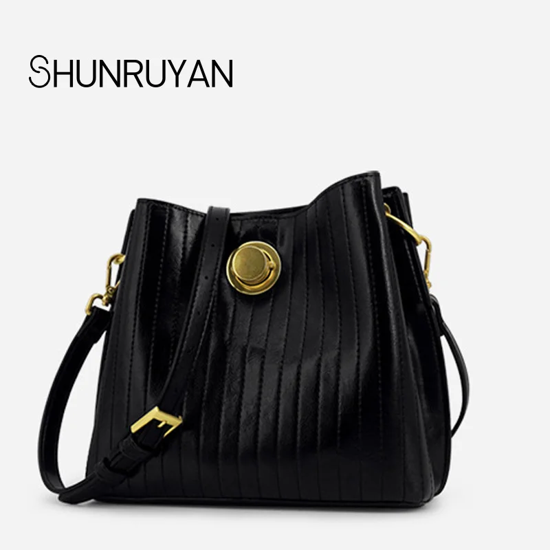 SHUNRUYAN Новая повседневная качественная кожаная женская сумка фирменный дизайн сумки на плечо сумка через плечо сумка для вечеринок
