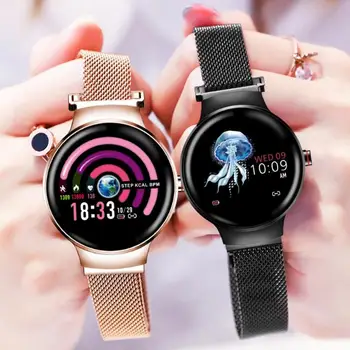 

H5 Smart Watch Waterproof Bluetooth Women Watches Blood Pressure Heart Rate Sleep Monitoring Magnetic Clock for Ladies Girls