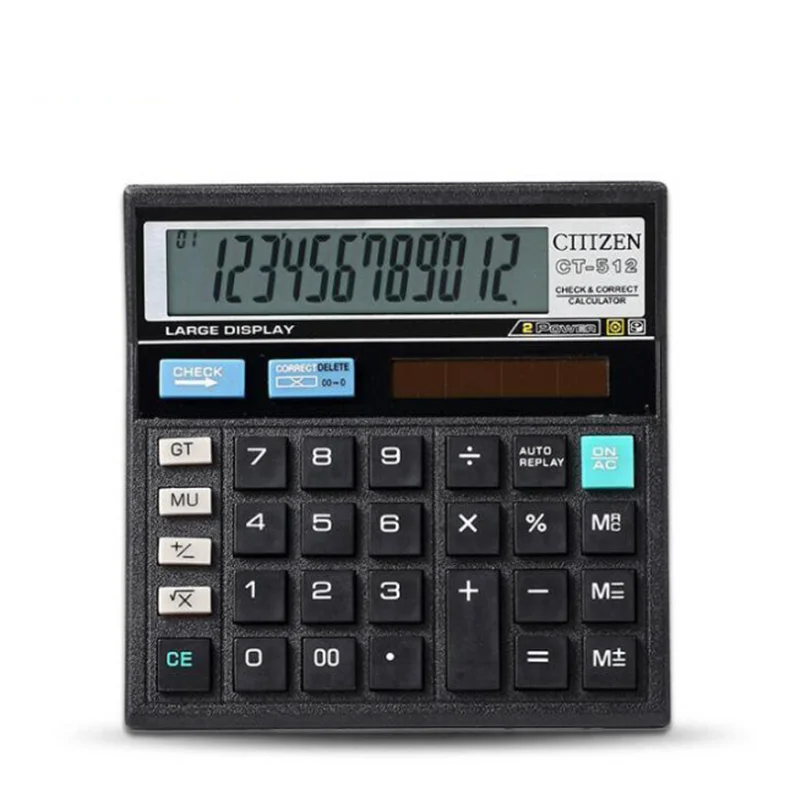 

New Calculator ct-512 economy solar calculator supplies desktop calculator for office home and school work