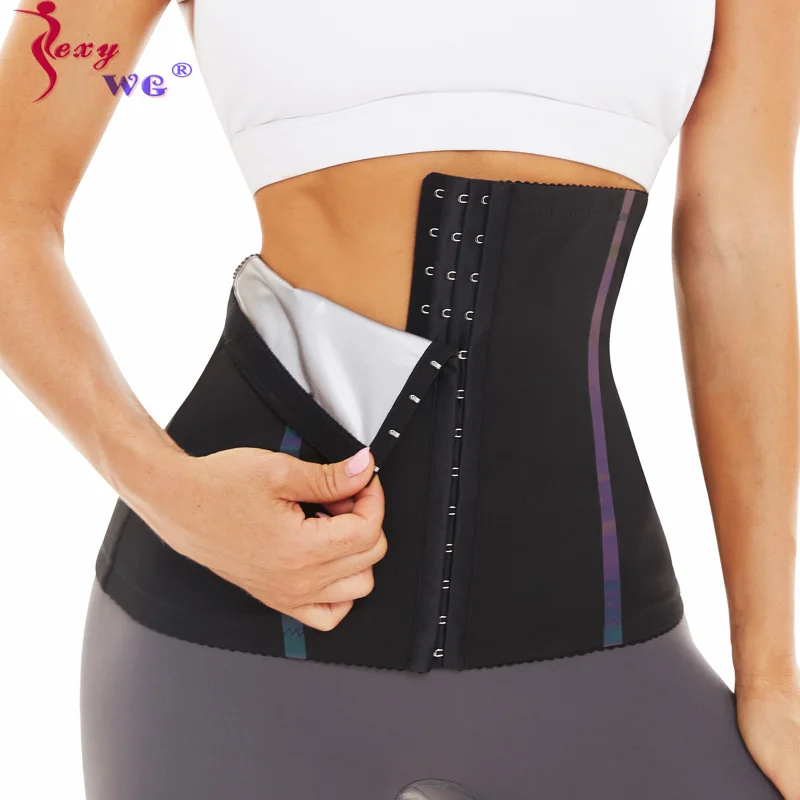 

SEXYWG Waist Trainer Body Shaper Corset Belly Cinchers Trimmer Belt for Women Sports Fitness Sauna Sweat Wrap Slimming Strap Top