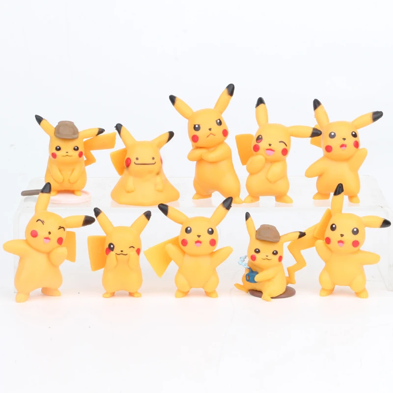 

Wholesale 10pcs Cartoon 4-5cm Pokemon Action Figure pikachu Figures Bulbasaur Blastoise Charmander Model