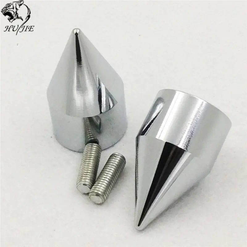 Chrome ЧПУ Спайк бар заканчивается для Kawasaki Zx 750 900 650R 7R 9R Z1000 10R Zx11 12R хром