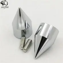 Chrome ЧПУ Спайк бар заканчивается для Kawasaki Zx 750 900 650R 7R 9R Z1000 10R Zx11 12R хром