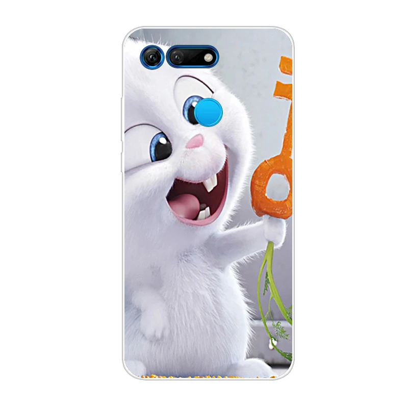 Красный 6,4 ''для huawei Honor вид 20 чехол из мягкого ТПУ с принтом, из силикона чехол для Капа huawei Honor V20 чехол V 20 View20 Hoesje тонкий - Цвет: Красный