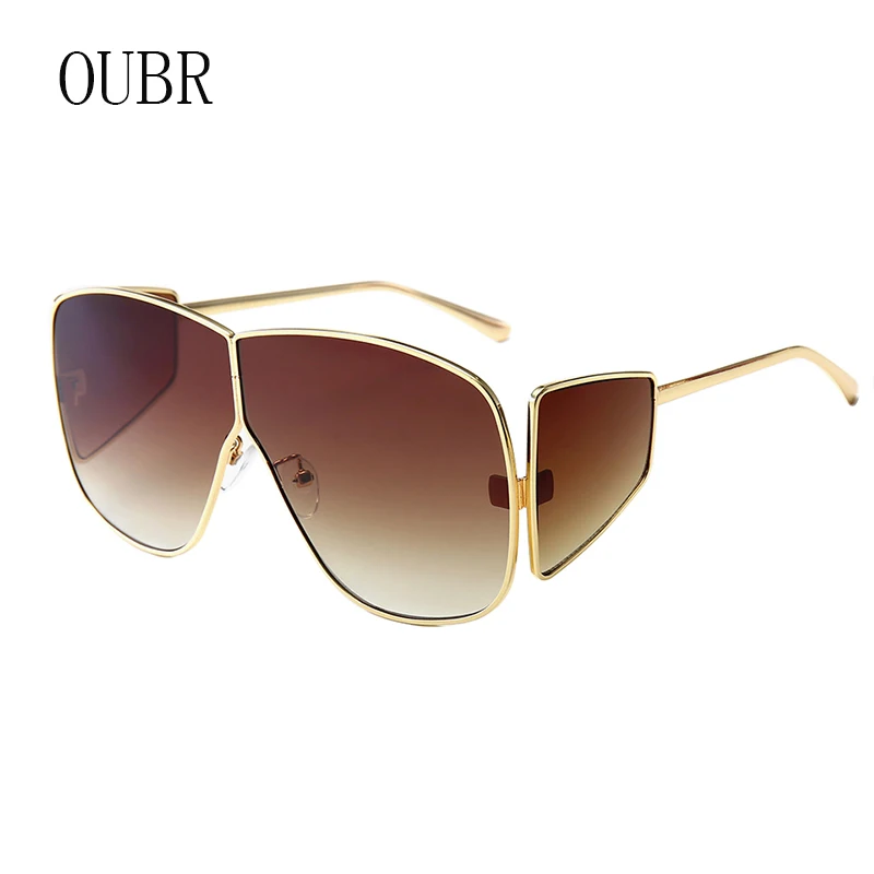 

OUBR Brand ladies fashion sunglasses men's luxury quality sunglasses pink lens red lens sunglasses UV400 high quality glasses