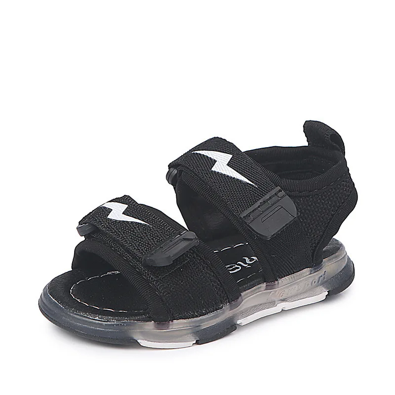 

Fashion Summer Boys Beach Sandals Casual Lightning Soft LED Light Sports Sandals For Kids Boys Toddler Baby Shoes Luminous Flats