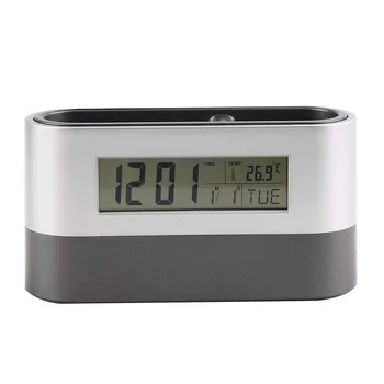 

2 in 1 Multifunctional Digital Snooze Alarm Clock Pen Holder Calendar Temperature Display Birthday Reminder For Home Office