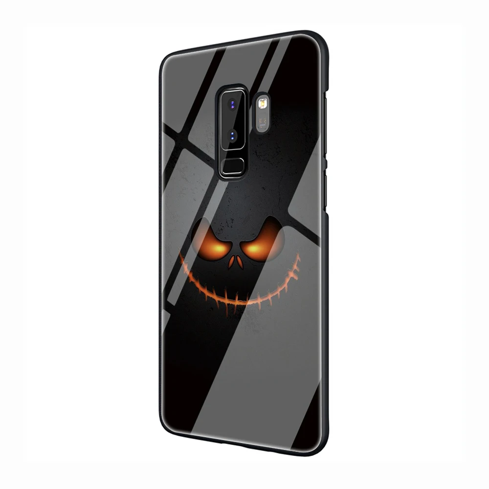 EWAU Хэллоуин Стекло чехол для телефона для samsung Galaxy S7 8 9 10Plus Note8 9 A10 20 30 40 50 60 70 - Цвет: G12