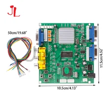 Gbs8220 jogo de arcada cga/yuv/ega/sinal rgb para vga hd placa de conversor de vídeo (saída dupla) proteção não protegida