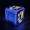 Figuras de Frozen 2 de Elsa y Anna para niños, juguetes de Disney, alarma Digital LED, reloj con luz de noche, regalos de navidad ► Foto 3/6