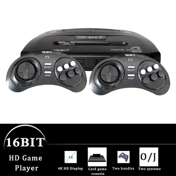 

GTIPPOR 16BIT HD MEGA DRIVE2 MD2 TV VIDEO GAME CONSOLE WITH HDMI AV OUTPUT 2.4G WIRELESS CONTROLLER