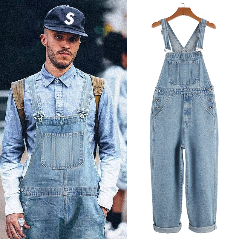 straight leg overalls mens