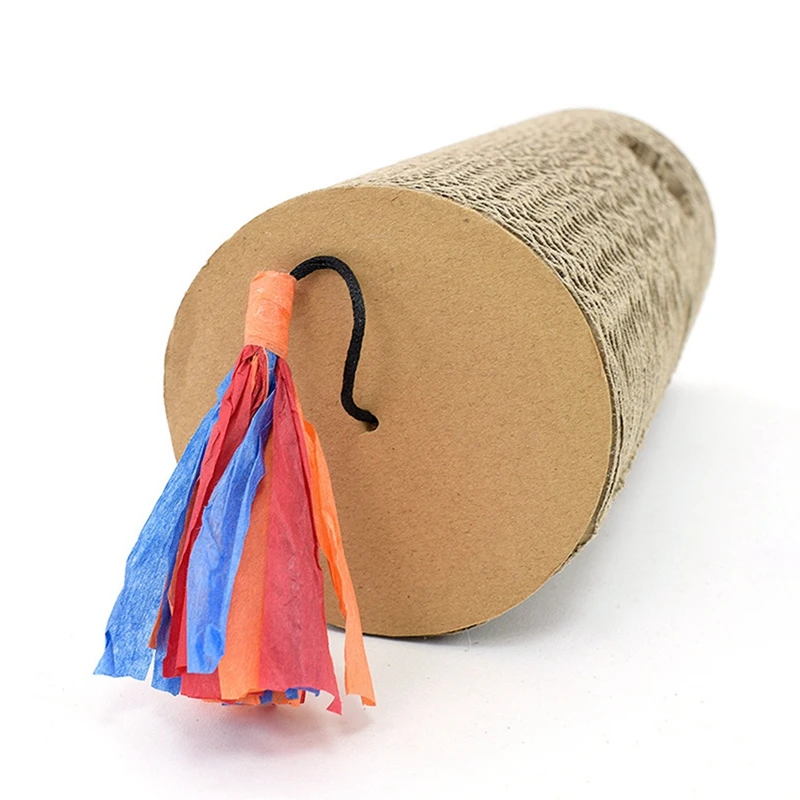 Игрушки для домашних животных устойчивые к царапинам Обучающие игрушки игрушка IQ гофрированный шар царапины для изделия для домашних кошек колокольчик цилиндрический встроенный
