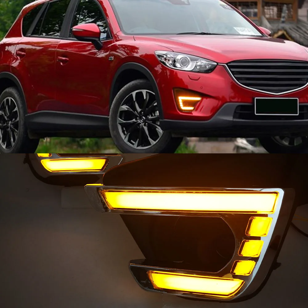 Car Flashing 2pcs Auto Drl For Mazda Cx5 Cx5 2012 2013 2014 2015 2016 Led Daytime Running Light
