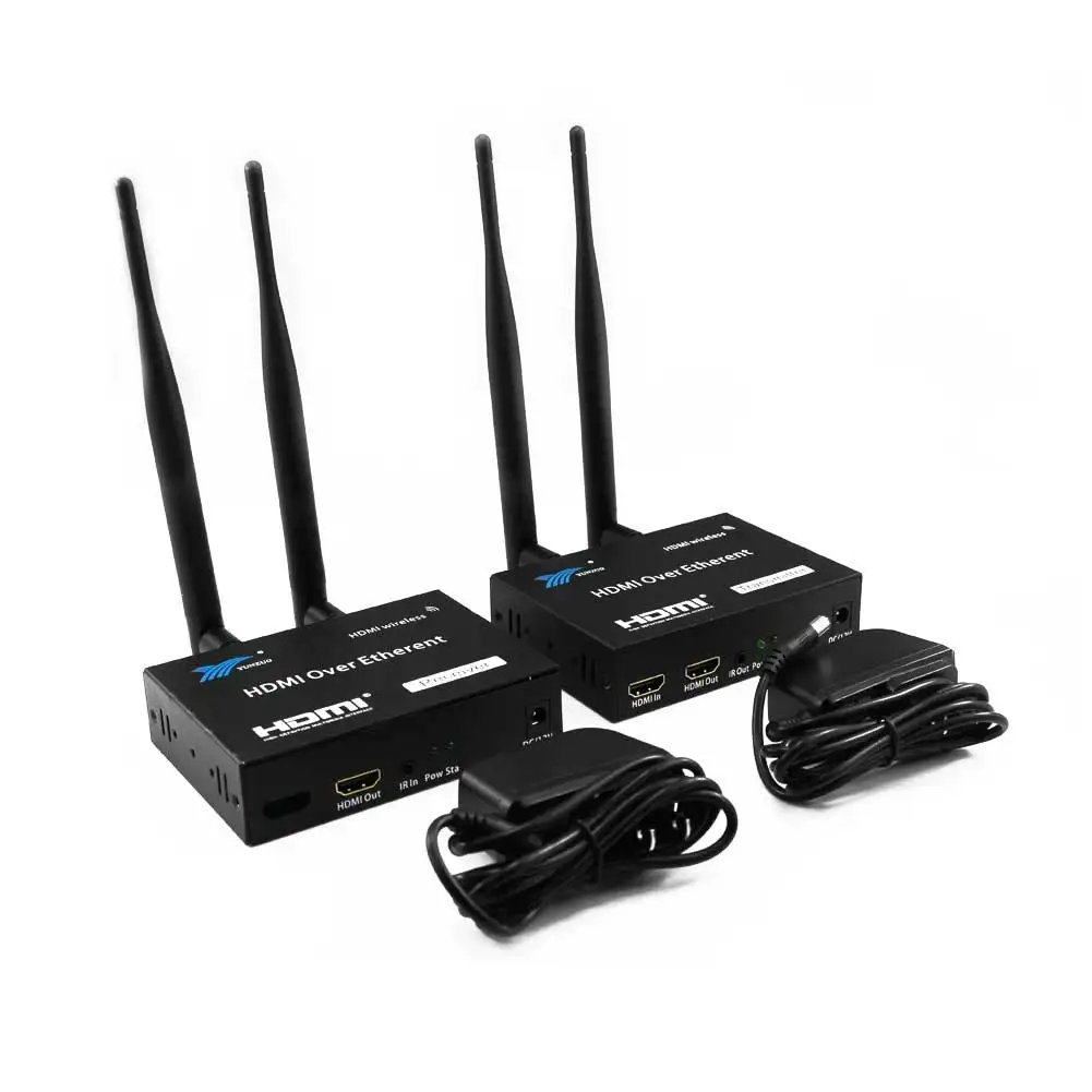 200 м беспроводной Wi-Fi HDMI передатчик приемник 2,4 ГГц/5 ГГц 1080P локальная Петля-выход с ИК-пультом дистанционного HDMI расширительный передатчик приемник