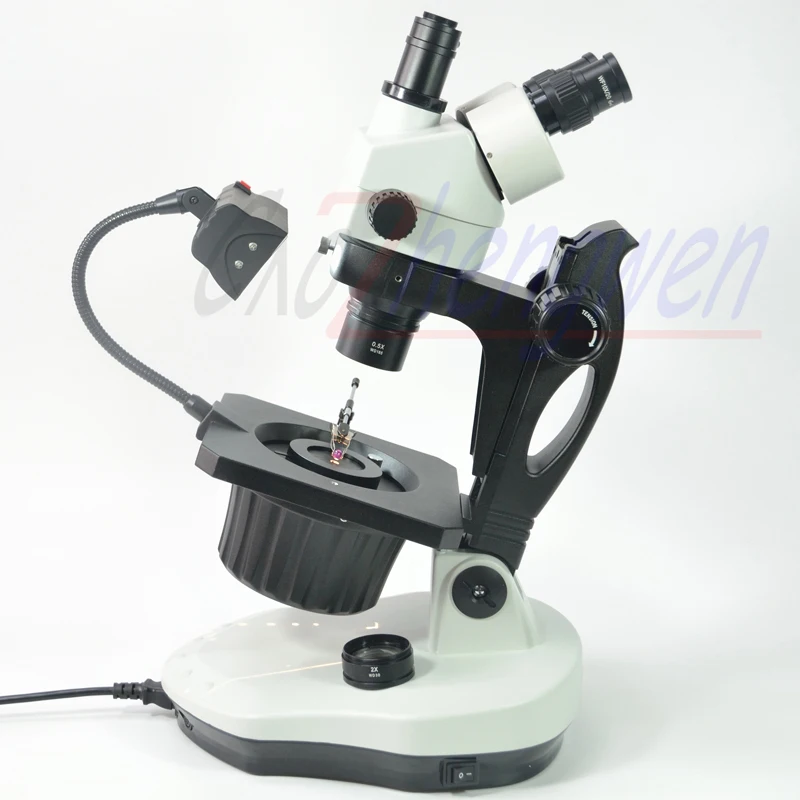 7x 45x Zoom Stereo Microscope Gem Stereo Zoom Microscope Jewel Gem