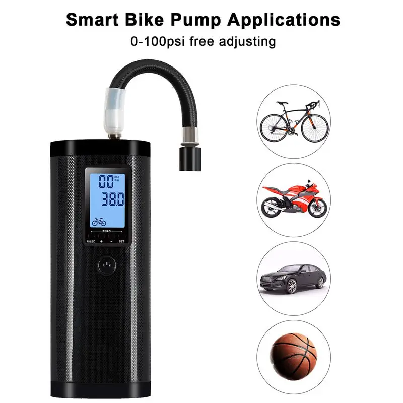 

Bicycle Electric Pump Multi-Function Intelligent Charging Treasure Portable Bicycle Air Tire Pump