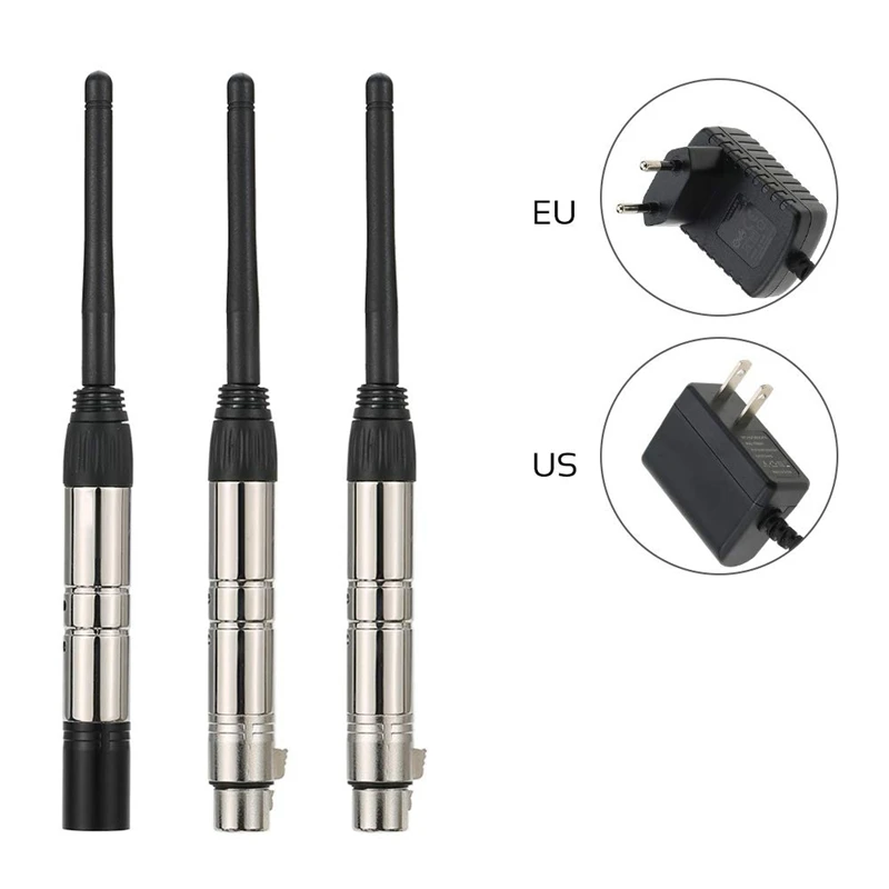 Dmx512 2,4G Ism беспроводной 3 шт. передатчик приемник комплект для вечерние Dj шоу клуб диско КТВ сценический светильник (Us Plug)