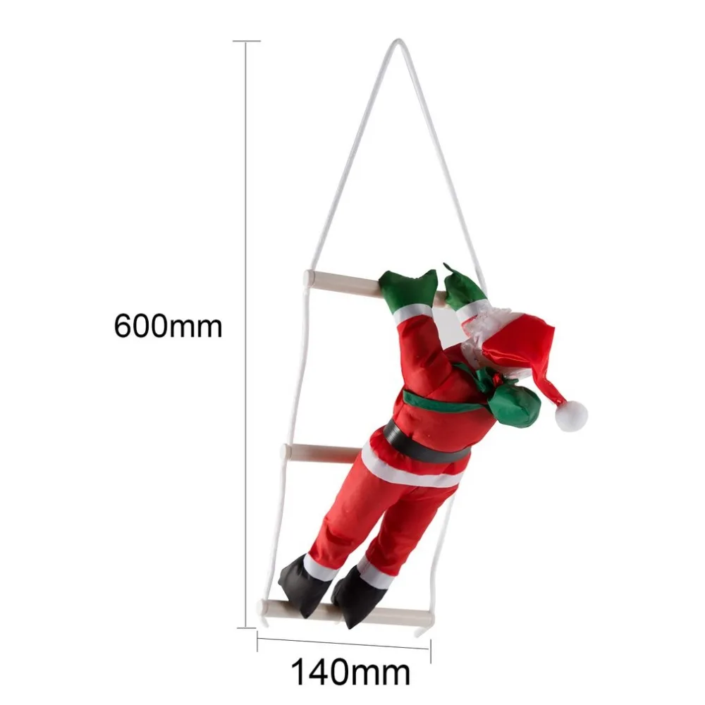Большой 60/80 см Рождество noel natal Санта-Клаус кукла с альпинистской лестницей для подарка Sint Nicolaas Рождественская елка украшения