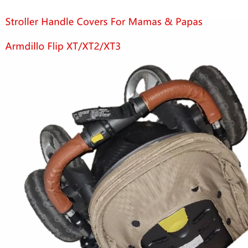 Stroller Handlebar Cover Leather Covers For Mamas & Papas Armdillo Flip XT/XT2/XT3 Stroller Pram Handle Sleeve Case Armrest Protective Cover Accessories
