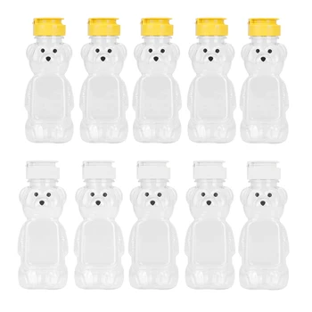 

5pcs Kids Juice Water Bottles Squeezable Milk Tea Juice Bear Bottle Drinking Cup Containers Children Water Bottle Drinkware