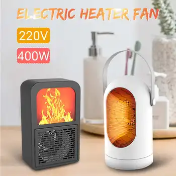 

Portable 3D Flame Heater Space Home Mini Electric Heaters Heated Room Heaters Fan Small Heating Stove Radiator Machine Household